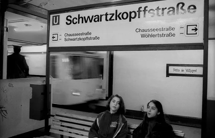 Framed Print : Germany, Berlin, 12 December 1991, underground station Stadion der Weltjugend, renamed Schwarzkopfstrasse, Europe Framed Print : Germany, Berlin, 12 December 1991, underground station Stadion der Weltjugend, renamed Schwarzkopfstrasse, Europe