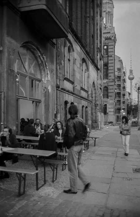 Framed Print : Germany, Berlin, 12.9.1992, Cafe Orange on Oranienburger StraBe
