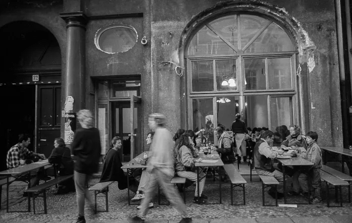 Framed Print : Germany, Berlin, 12.9.1992, Cafe Orange on Oranienburger StraBe Germany