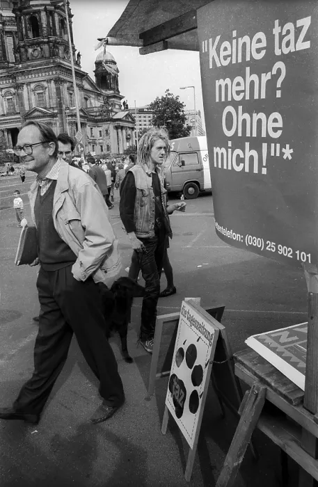 Framed Print : Germany, Berlin, 13.09.1992, the TAZ - Status Day of Action against Racism and Neo-Fascism