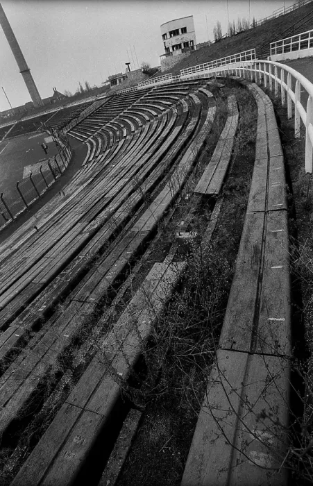 Framed Print : Germany, Berlin, 13.12.1991, Stadium of World Youth, in decay, Europe Framed Print : Germany, Berlin, 13.12.1991, Stadium of World Youth, in decay, Europe