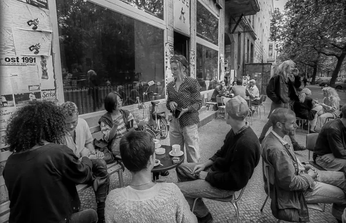 Framed Print : Germany, Berlin, 14.08.1991, Cafe Westphal (CW)