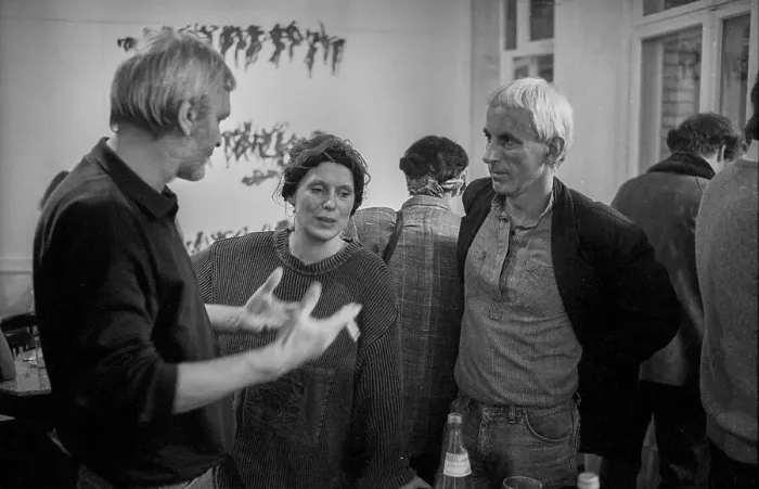 Framed Print : Germany, Berlin, 15.02.1991, round table discussion Experience with censorship