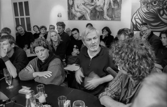 Framed Print : Germany, Berlin, 15.02.1991, round table discussion Experience with censorship Framed Print : Germany, Berlin, 15.02.1991, round table discussion Experience with censorship