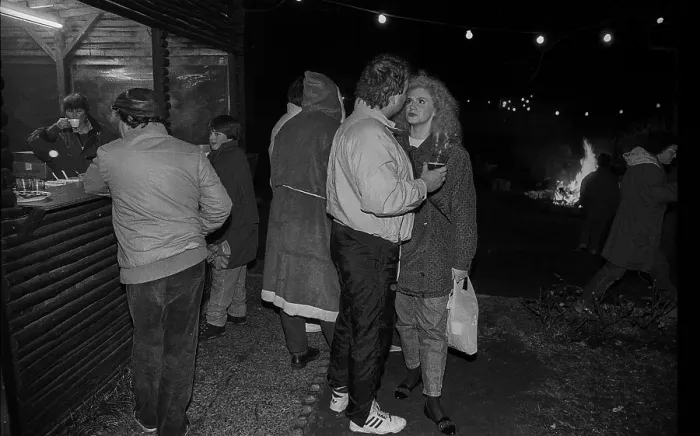 Framed Print : Germany, Berlin, 18.12.1991, Exclave Steinstuecken, Christmas party, Europe Framed Print : Germany, Berlin, 18.12.1991, Exclave Steinstuecken, Christmas party, Europe