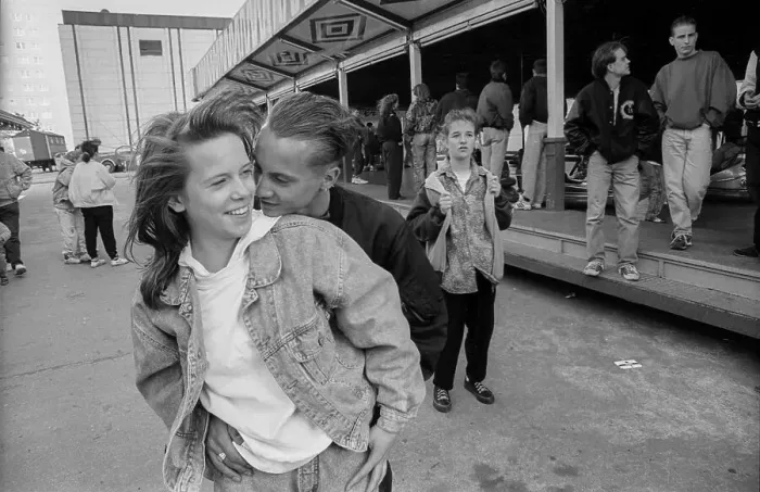 Framed Print : Germany, Berlin, 22 May 1991, Young people