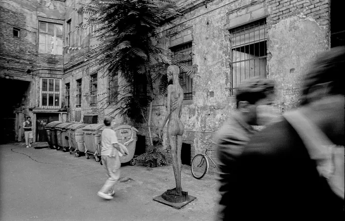Framed Print : Germany, Berlin, 24 July 1993, backyard