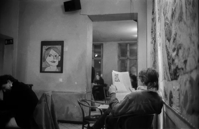Framed Print : Germany, Berlin, 25.10.1992, Cafe and pub Krahe Framed Print : Germany, Berlin, 25.10.1992, Cafe and pub Krahe