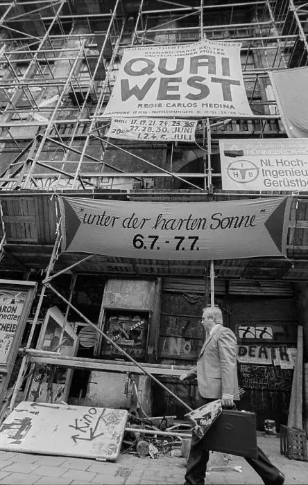 Framed Print : Germany, Berlin, 28.06.1991, entrance to the Tacheles in Oranienburger Strasse