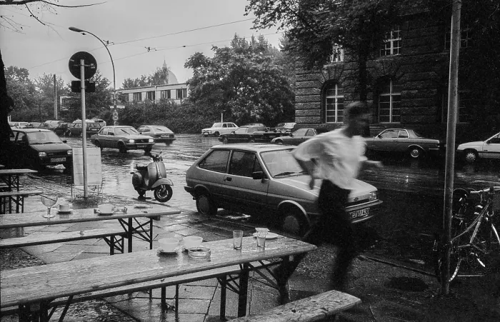 Framed Print : Germany, Berlin, 30.8.1992, rainy day