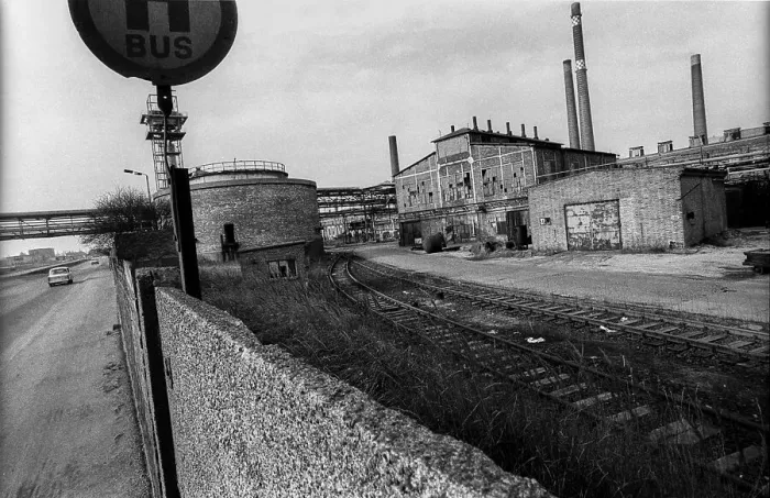 Framed Print : Germany, Greppin, 31 / 03 / 1992, village between Wolfen and Bitterfeld