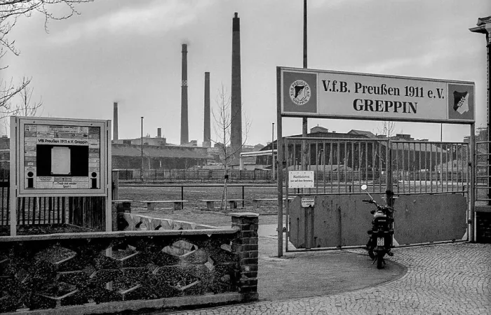 Framed Print : Germany, Greppin, 31 / 03 / 1992, village between Wolfen and Bitterfeld