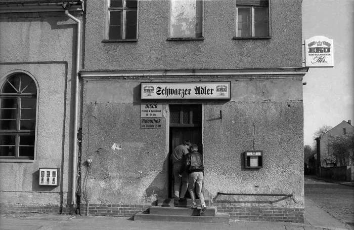 Framed Print : Germany, Muehlenbeck, 14.03.1992, Restaurant Schwarzer Adler, Europe