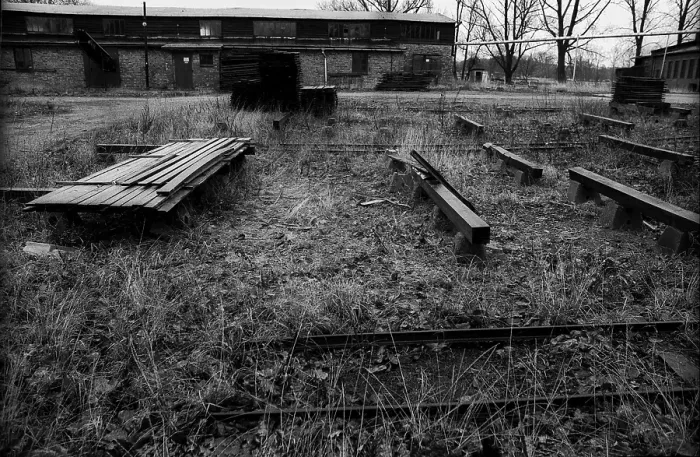 Framed Print : Germany, Sternberg, 12.01.1992, almost disused timber factory, Sternberg  /  Mecklenburg, Europe