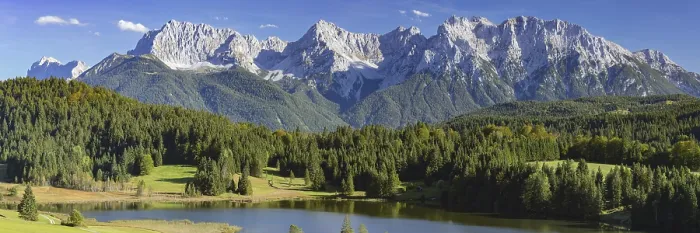 Framed Print : Geroldsee, behind it the Karwendel Mountains