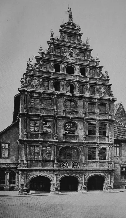 Framed Print : Gewandhaus cloth hall in Braunschweig