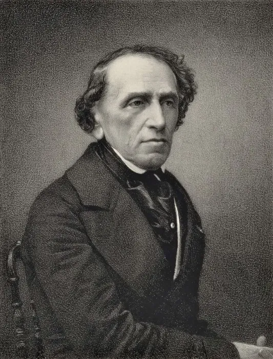 Framed Print : Giacomo Meyerbeer, actually Jakob Liebmann Meyer Beer (5 September 1791 - 2 May 1864)