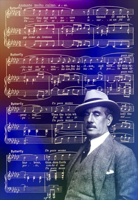 Framed Print : Giacomo Puccini, 1858 -1924, Italian composer