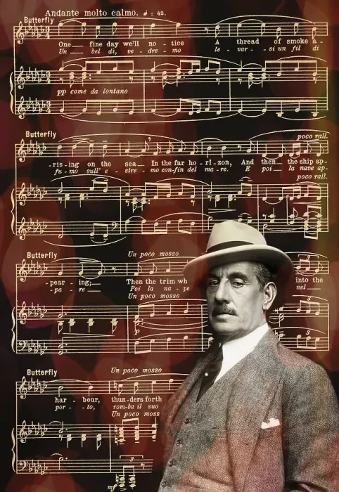 Framed Print : Giacomo Puccini, 1858 -1924, Italian composer Framed Print : Giacomo Puccini, 1858 -1924, Italian composer
