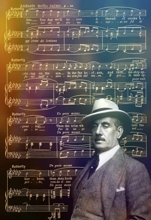 Framed Print : Giacomo Puccini, 1858 -1924, Italian composer