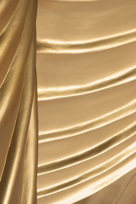 Framed Print : Giant Reclining Buddha, abstract lines formed by details of the garment Framed Print : Giant Reclining Buddha, abstract lines formed by details of the garment