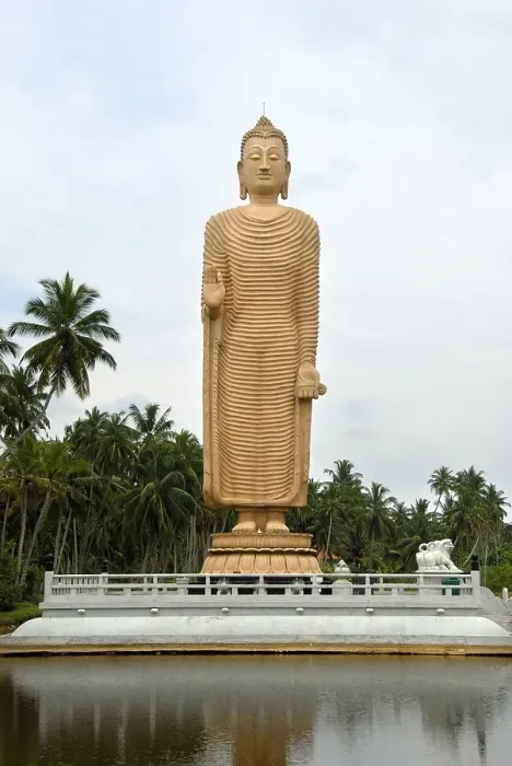 Framed Print : Giant standing Buddha figure near Hikkaduwa Framed Print : Giant standing Buddha figure near Hikkaduwa