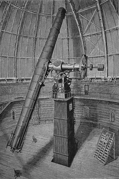 Framed Print : Giant telescope at the Nerkes observatory