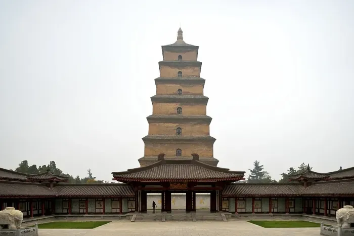 Framed Print : Giant Wild Goose Pagoda, Buddhist pagoda