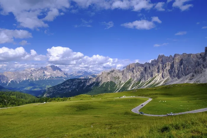 Framed Print : Giau Pass, Ampezzo Dolomites, Cadore