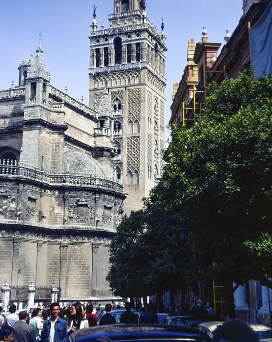 Framed Print : Giralda Tower Seville Cathedral 1976, Seville, Spain, Europe