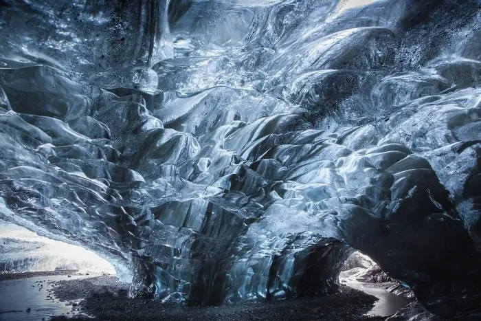 Framed Print : Glacial ice, ice cave under the Vatnajoekull Framed Print : Glacial ice, ice cave under the Vatnajoekull