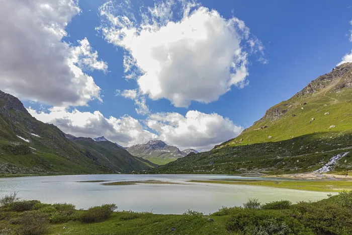 Framed Print : Glacial lake below the Moiry glacier