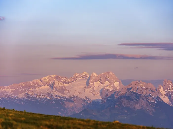 Framed Print : Glaciated massif of the Hohes Dachstein in the evening light Framed Print : Glaciated massif of the Hohes Dachstein in the evening light