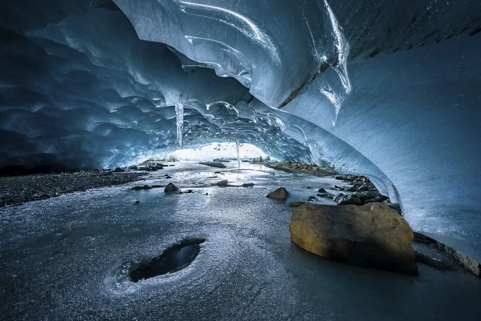 Framed Print : Glacier cave, ice cave, Morteratsch Glacier Framed Print : Glacier cave, ice cave, Morteratsch Glacier