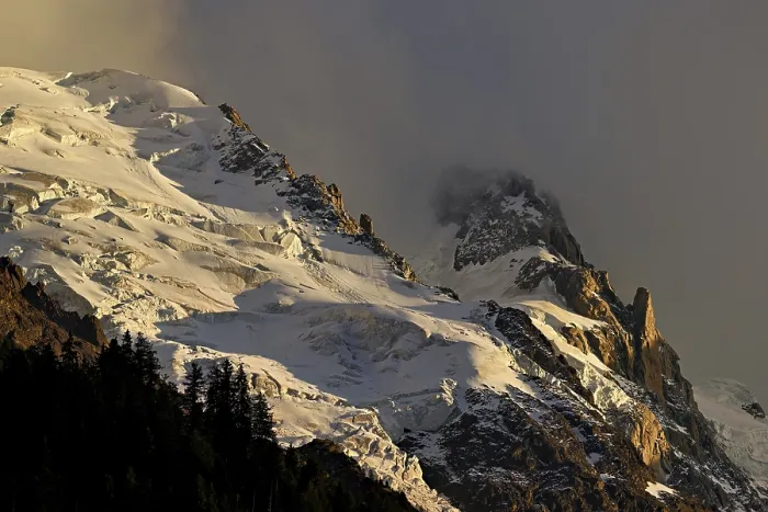 Framed Print : Glacier on the Mont-Blanc massif Framed Print : Glacier on the Mont-Blanc massif