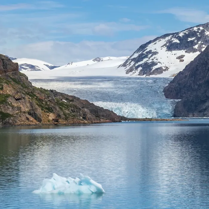 Framed Print : Glacier at Prins Christian Sund, Greenland, North America