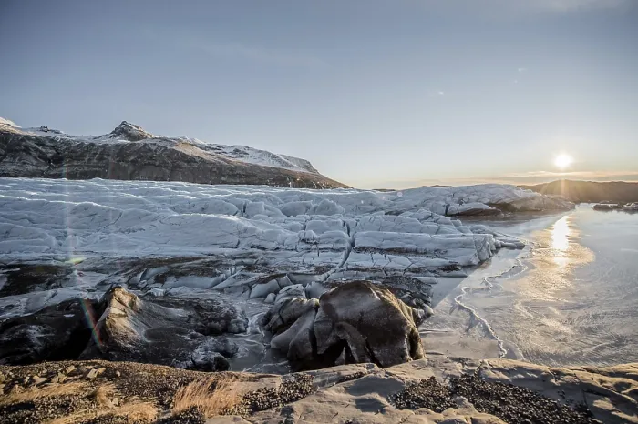 Framed Print : Glacier Vatnajokull, Ice, Rocks Framed Print : Glacier Vatnajokull, Ice, Rocks