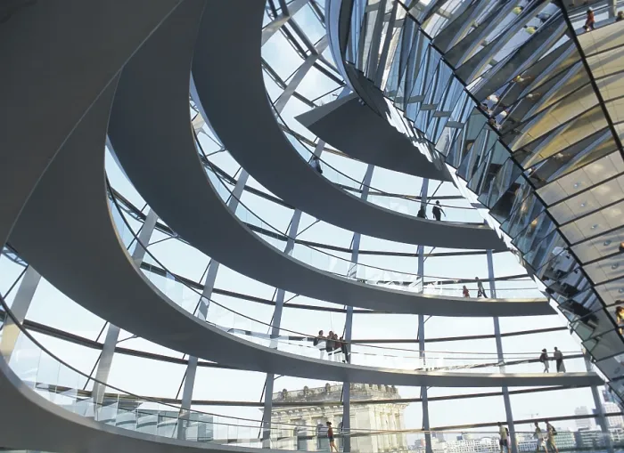 Framed Print : Glass dome of the Reichstag building in Berlin