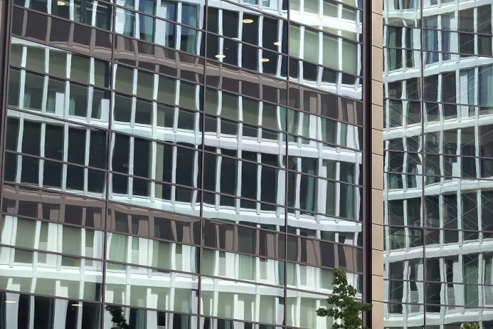 Framed Print : Glass facade in Frankfurt Glass faade in Frankfurt