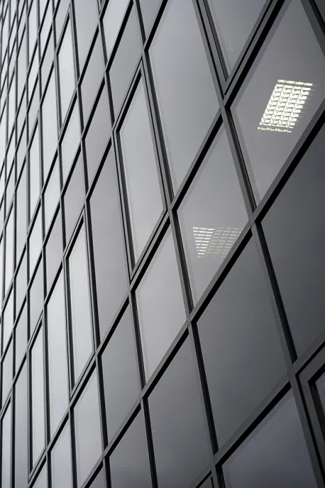 Framed Print : Glass facade of an office building in the city centre of Cologne Framed Print : Glass facade of an office building in the city centre of Cologne