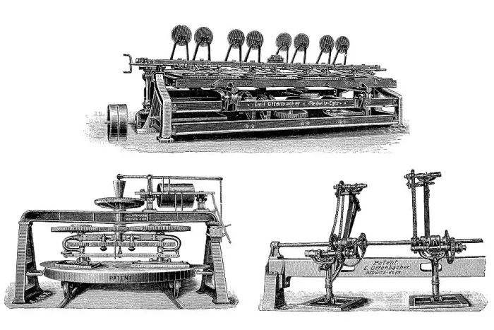 Framed Print : Glass grinding machines by Emil Offenbacher Framed Print : Glass grinding machines by Emil Offenbacher
