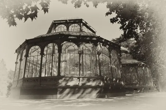 Framed Print : Glass pavilion by Ricardo Velazquez Bosco