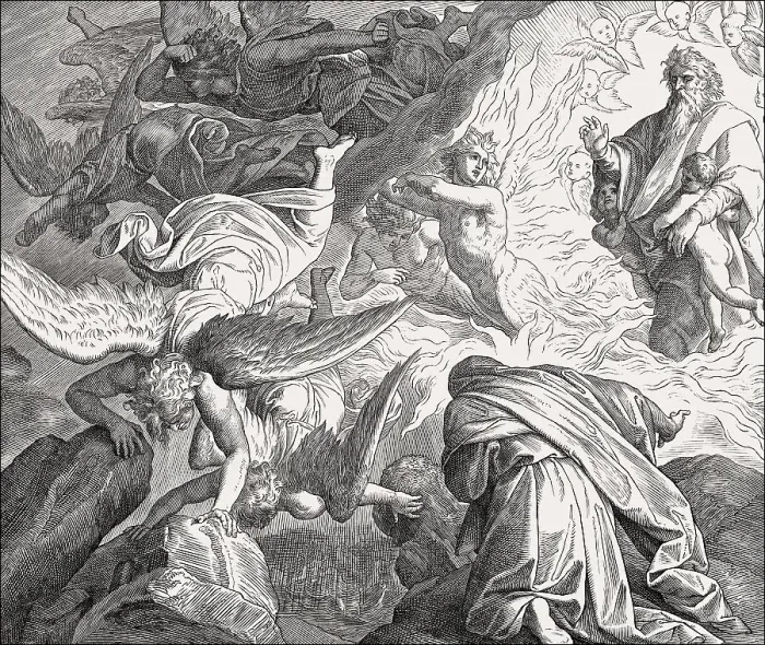 Framed Print : God Appears to Elijah, Old Testament