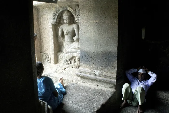 Framed Print : God Buddha statue in Ajanta caves Framed Print : God Buddha statue in Ajanta caves