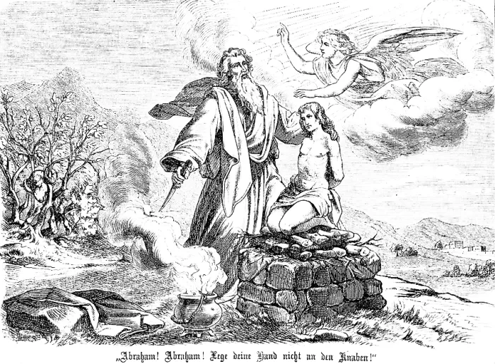 Framed Print : God commands Abraham to sacrifice his only son Isaac Framed Print : God commands Abraham to sacrifice his only son Isaac