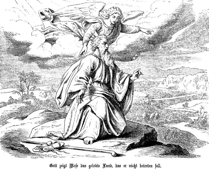 Framed Print : God shows Moses the Promised Land Framed Print : God shows Moses the Promised Land