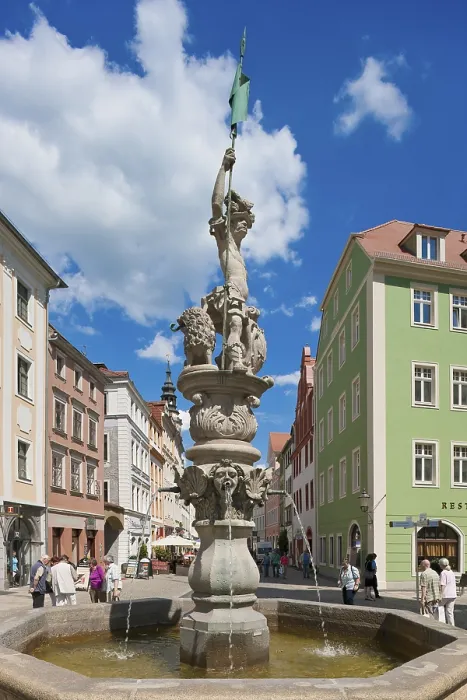 Framed Print : Goerlitz Georgsbrunnen at the Obermarkt Framed Print : Goerlitz Georgsbrunnen at the Obermarkt