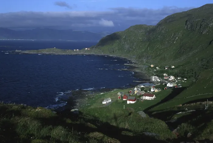 Framed Print : Goksoyr at the coast of Runde, Norway