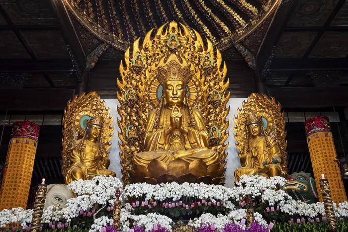 Framed Print : Golden Buddha, House of Prayer