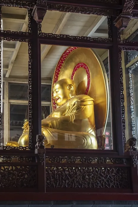 Framed Print : Golden Buddha, House of Prayer